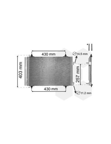 COMPATIBLE CON COND CITROEN C4 PEUGEOT 307...