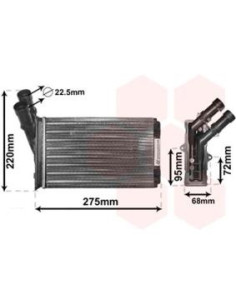 COMPATIBLE CON RADIADOR CALEFACCION CITROEN BERLINGO 96