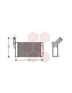 COMPATIBLE CON RADIADOR CALEFACCION PSA 306 XANTIA I,II XSAR