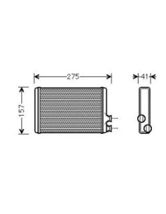 COMPATIBLE CON RADIADOR CALEFACCION PEUGEOT 407 2004