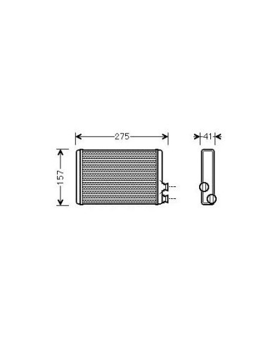 COMPATIBLE CON RADIADOR CALEFACCION PEUGEOT 407...