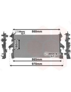 COMPATIBLE CON RADIADOR AGUA CITROEN JUMPER DUCATO 2.0...
