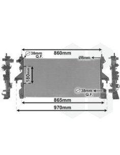 COMPATIBLE CON RADIADOR AGUA CITROEN JUMPER DUCATO 2.0...