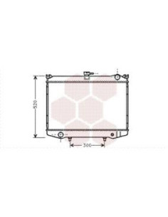 COMPATIBLE CON RADIADOR NISSAN PICK UP II TERRANO I 2.7 D,