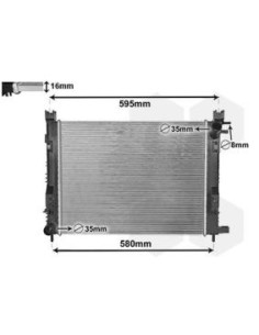 COMPATIBLE CON RADIADOR DACIA DUSTER DOKKER 0.9 1.2 1.6...