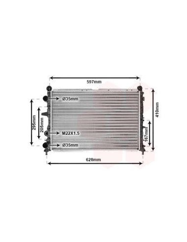 COMPATIBLE CON RADIADOR FIAT GROUP TEMPRA 1.9 TD