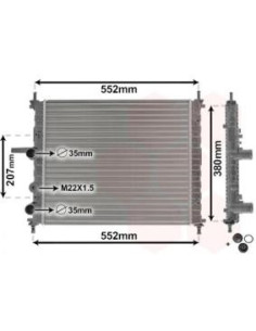 COMPATIBLE CON RADIADOR FIAT GROULUNA PARABRISASRAVA...