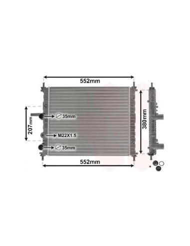 COMPATIBLE CON RADIADOR FIAT GROULUNA...