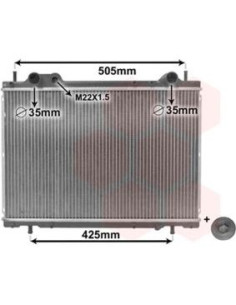 COMPATIBLE CON RADIADOR AGUA FIAT MAREA 1.9TD