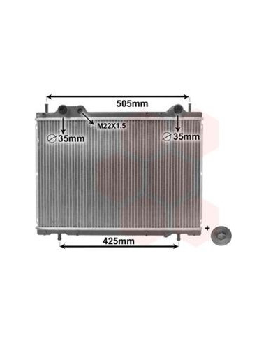 COMPATIBLE CON RADIADOR AGUA FIAT MAREA 1.9TD