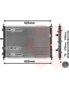 COMPATIBLE CON RADIADOR FIAT GROULUNA PARABRISASRAVA...