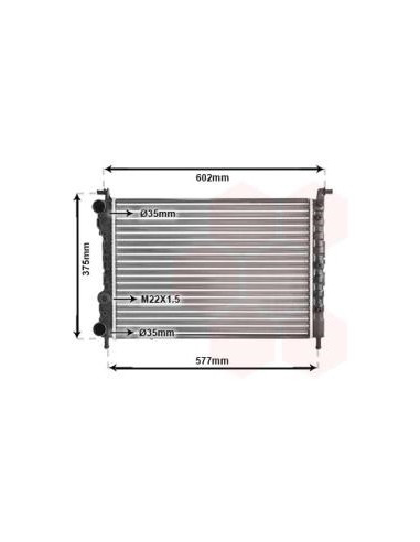 COMPATIBLE CON RADIADOR GRUPO FIAT PALIO 1.2