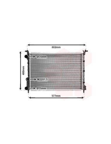 COMPATIBLE CON RADIADOR GRUPO FIAT PALIO 1.7D TD
