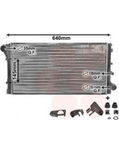 COMPATIBLE CON RADIADOR FIAT PANDA 1.1 1.2 COM AC 2003