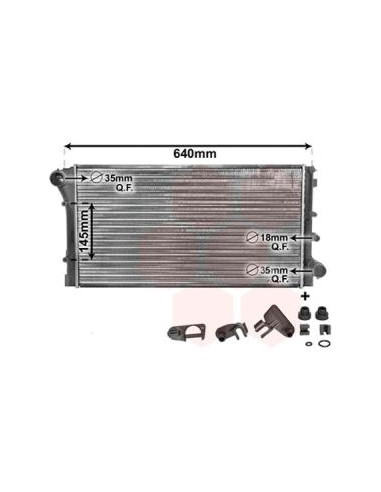 COMPATIBLE CON RADIADOR FIAT PANDA 1.1 1.2 COM...