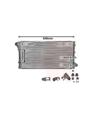 COMPATIBLE CON RADIADOR FIAT PANDA 1.3D SEM AC...