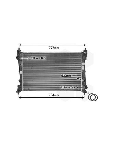 COMPATIBLE CON RADIADOR FIAT PUNTO ALFA MITO