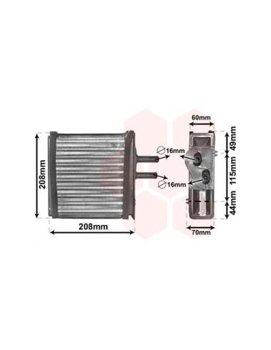 COMPATIBLE CON RAD. CALEFACCION FIAT PUNTO I...