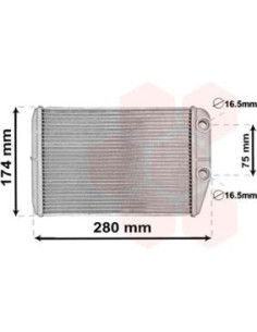 COMPATIBLE CON RADIADOR CALEFACCION FRONTAL CITROEN...
