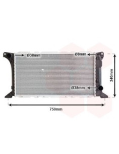 COMPATIBLE CON RADIADOR FORD TRANSIT 2.5D 8592