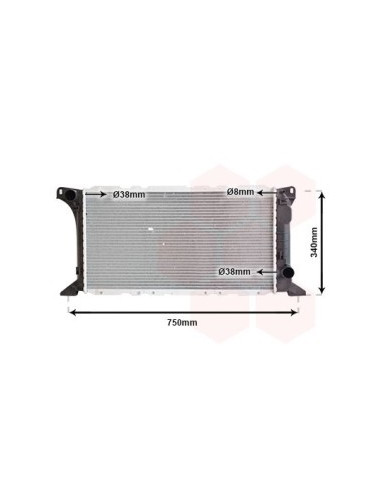 COMPATIBLE CON RADIADOR FORD TRANSIT 2.5D 8592