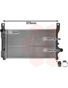 COMPATIBLE CON RADIADOR FORD FIESTA III 1.4 1.6,XR2i 1.8