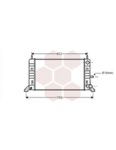 COMPATIBLE CON RADIADOR FORD ESCORT IV 1.1 1.3