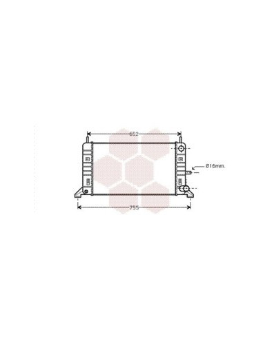 COMPATIBLE CON RADIADOR FORD ESCORT IV 1.1 1.3
