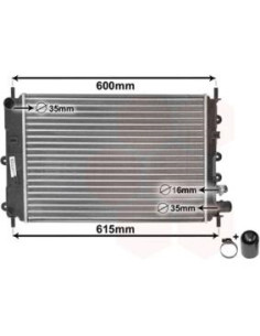 COMPATIBLE CON RADIADOR FORD ESCORT V,VII ORION III 1.4