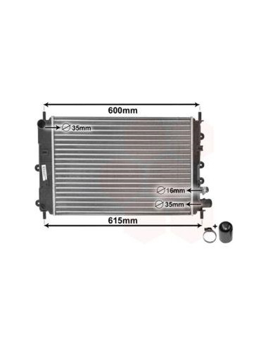 COMPATIBLE CON RADIADOR FORD ESCORT V,VII ORION...