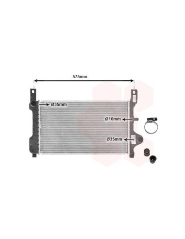 COMPATIBLE CON RADIADOR FORD FIESTA 1.8D 89