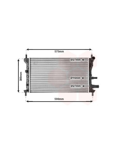 COMPATIBLE CON RADIADOR FORD FIESTA IV 1.3I 95