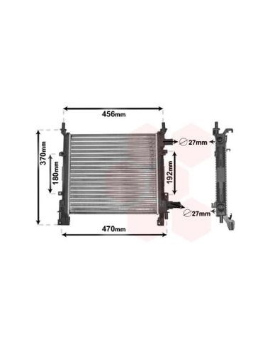 COMPATIBLE CON RADIADOR FORD KA 1.3 i