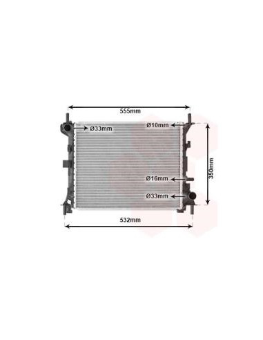 COMPATIBLE CON RADIADOR FORD FOCUS 1.4 1.6 98