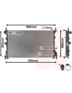 COMPATIBLE CON RADIADOR FORD FOCUS 1.4 1.6 1.8 98