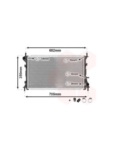 COMPATIBLE CON RADIADOR FORD FOCUS 2.0 1.8...