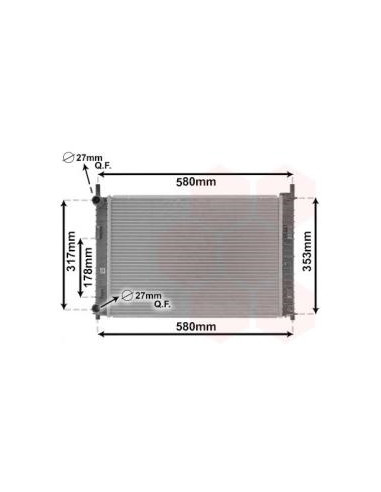 COMPATIBLE CON RADIADOR FORD FIESTA 1.3 C AC 02