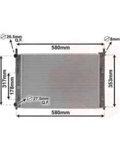 COMPATIBLE CON RADIADOR FORD FIESTA 1.4 TDCI C S AC 02