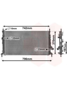 COMPATIBLE CON RADIADOR FORD FOCUS CMAX 1.4 1.8 2.0 03