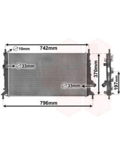 COMPATIBLE CON RADIADOR FORD FOCUS CMAX 1.6 2.0 TDCI 03