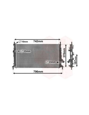 COMPATIBLE CON RADIADOR FORD FOCUS CMAX 1.6 2.0...