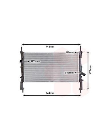 COMPATIBLE CON RADIADOR FORD TRANSIT 2.2 2.4...