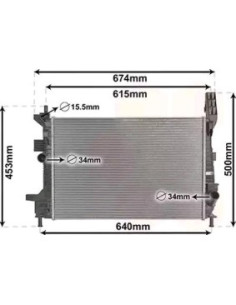 COMPATIBLE CON RADIADOR FORD FOCUS TOURNEO CONNECT 1.0I...