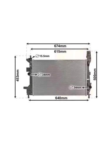 COMPATIBLE CON RADIADOR FORD FOCUS TOURNEO...