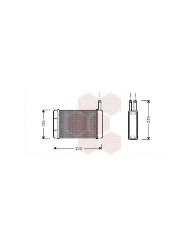 COMPATIBLE CON RAD. CALEFACCION FORD FIESTA III 89