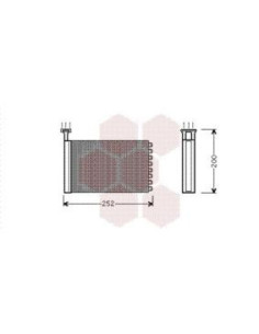 COMPATIBLE CON RADIADOR CALEFACCION FORD MONDEO 93