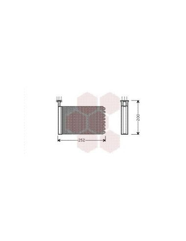 COMPATIBLE CON RADIADOR CALEFACCION FORD MONDEO 93