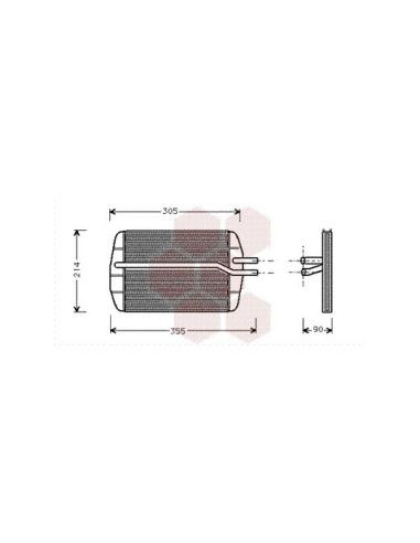 COMPATIBLE CON RAD. CALEFACCION FORD FIESTA IV...
