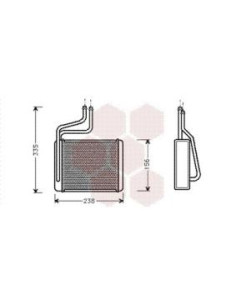 COMPATIBLE CON RAD. CALEFACCION FORD MONDEO I II III
