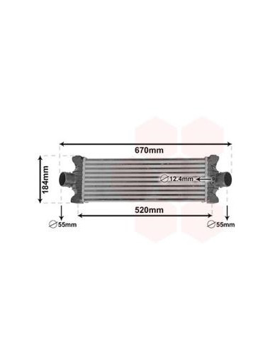 COMPATIBLE CON INTERCOOLER FORD TRANSIT CUSTOM...